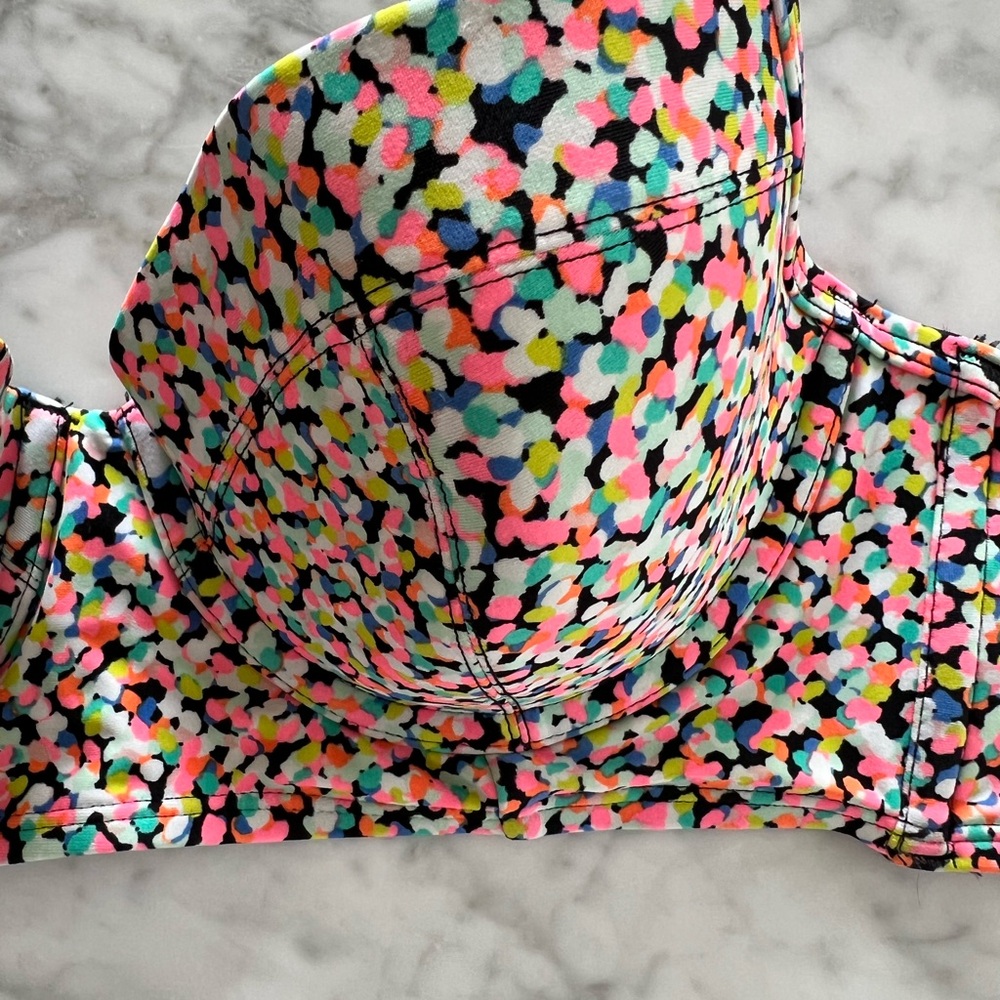 Colorful Patterned Bikini Top - Picture 4 of 5